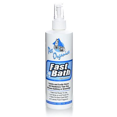 Pet Organics Presents Fast Bath for Dog 16oz. Quickly and Easily Cleans and Deodorizes your Dog Between Bathing and Grooming [19661]