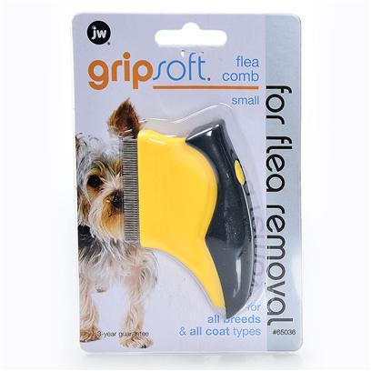 Jw Pet Company Presents Gripsoft Small Flea Comb. Dog Grooming Tool Fits into the Palm of the Hand while Allowing the User the Ability to Lift Fleas and Eggs out of any Type of Coat. The Newly Designed Flea Comb has Finger-Fitting Contours to Increase Control and Comfort to the User while Giving the User the Ability to Lift Fleas and Eggs out of any Type of Coat. The Flea Comb can be Used on all Coat Types. Ergonically Designed . New Packaging Helps Make the Process of Choosing the Correct Tool Fast and Easy. 3 Year Guarantee [19737]