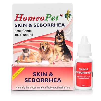 Homeopet Presents Homeopet Skin & Sebhorrea Drops Drop. Homeopathic Remedy Provides Relief from the Symptoms of Certain Skin Conditions and Allergies, Particularly in Dogs, Including Itching Rough, Dry or Scaly Skin [20722]
