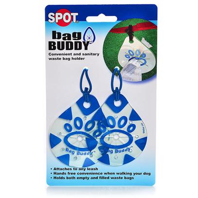 Ethical Presents in the Bag-Bag Buddy Hands Free Bag Tote 2 Pk Pack. Great for Holding a Used Waste Pick Up Bag. Easily Attaches to a Leash. Great Low Cost Solution to Keeping your Hands Free and Clean. Brown 2 Pack [20857]