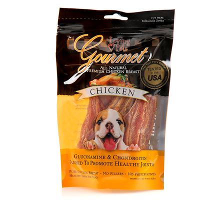 Loving Pets Presents Gourmet all Natural Meat Snack Chicken 4oz. Dogs Love to Eat. That we can Say there is a Swiftly Growing Market in the Way of Dog Treats is Somewhat Telling of just how Expansive the Canine Palate Really Is. Yet, Having a Huge Selection of Dog Treats Available Doesn’T Mean that the Options are Necessarily Good for your Dogs. Loving Pets’ Gourmet all Natural Meat Snack Chicken is One Product that is Definitely Good for your Dogs. Simplicity is Often the Healthiest Route to Well-Being. Loving Pets Keeps it Simple 100% all Natural Chicken with Absolutely no Preservatives, by-Products, Wheat, Rice, Corn, Gluten, Antibiotics or Hormones. In Fact, what they’Ve Added are Glucosamine and Chondroiton to Promote Joint Health. Grab a Bag Today and Give your Dogs a Head Start on Good Health. [21050]