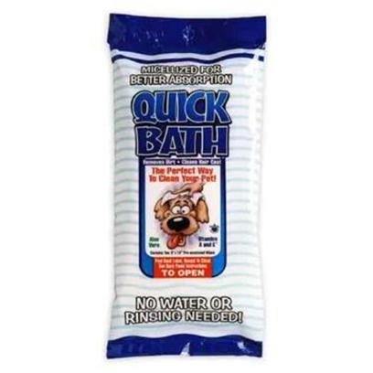 International Veterinary Presents Quick Bath Clip Strip for Dogs 12pc Invet Dog. Quick Bath Pre-Moistened Pet Cleansing Wipes for Dogs Removes Dirt and Debris. Helps Get Rid of Bacteria and Eliminate Odors as it Cleans and Conditions the Skin and Coat. Dogs will be Left with a Clean, Shiny and Fresh Smelling Hair/Coat. Quick Bath Contains Micellized Vitamin a & E Plus Aloe Vera. Vitamin a & E are Micellized Using a Unique Patented Process that Enables Fat-Soluble Nutrients to Absorb Rapidly through the Cell Membranes Increasing the Overall Effectiveness of the Product. Micellization Increases Ingredient Absorption as Much as Five Time Verses an Un-Micellized Product. Increased Absorption Leads to Increased Effectiveness. Quick Bath Pet Cleansing Wipes Come in Formulas for Dog and Cats, 5 and 10 Packs and Wipes are Extra Thick and Heavy Duty. Quick Bath was the First Pet Wipe on the Market and is Alcohol and Lanolin Free. Quick Bath is from the Makers of Lipiderm. Quick Bath Dog, Pet Cleansing Wipes, 5 Wipes Per Pack [21519]