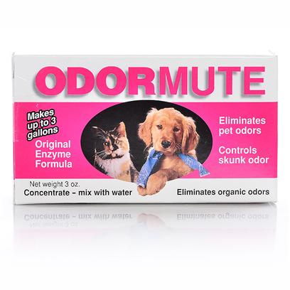 Ryter Corporation Presents Odormute 15oz. Eliminates Organic Odors in Minutes! Natural Enzymes Chemically Change the Source of the Odor to Eliminate it, not Simply Mask It. Use Odormute for Pet Odors Such as Dog and Cat Urine on Carpets, Walls and Fabrics. Body Odors on Pets. Skunk Odor on Pets and Clothing. Great for Kennels, Yards, Runs, Catteries, Animal Shelters and Hospitals. [21582]