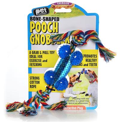 Kollercraft Presents Pooch Gnobbler Bone with Multi-Colored Rope Kol. Meet Pooch Gnobbler, the Bone Shaped Dog Toy with Strong all Cotton Rope. Made from a Unique One-of-a-Kind Material, this Soft but Durable Toy Promotes Healthy Gums and Teeth. Fling it, Throw it, this Interactive Toy is Ideal for Toss and Fetch, your D [21674]