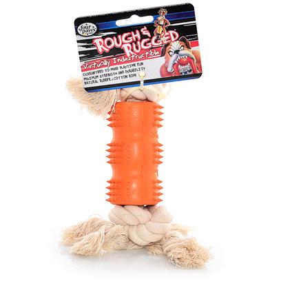 Four Paws Presents Rough & Rugged Rubber Dental Rope Small Fp Toy (Sm). Part of a Complete Line of Unique and Traditional Style Toys Made with the Highest Grade of Rubber and Filled with Unique Polymers to Give Extra Bounce. Small [21703]