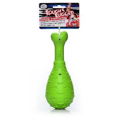 Four Paws Presents Rough & Rugged Rubber Drumstick 7.5' Fp Toy. Part of a Complete Line of Unique and Traditional Style Toys Made with the Highest Grade of Rubber and Filled with Unique Polymers to Give Extra Bounce. 7 1/2" [21704]