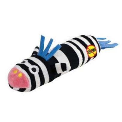 Petstages Presents Petstages Lil Squeak Zebra. Innovative Design Replaces Typical Stuffing Found in Plush Toys with Two Squeakers no Stuffing = Safer Plush Toy. Two Squeakers with Different Sounds Signal Playtime! Squeakers Keep their Form Even if Squeaker if Punctured. Rigid Stability in Middle Keeps Shape. Zebra is Perfectly Sized for Small or Mini Size Breeds. Multiple Plush Textures Keeps Dog's Interest. Great Shape that is Easy to Carry and Toss. 3.5 X 11 X 1.5 [21762]