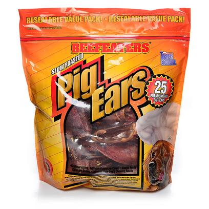 Beefeaters Presents Pig Hide Ears-25 Pack Beef Ears 25 Pk. Pig Hide Ears - 25 Pack [22058]