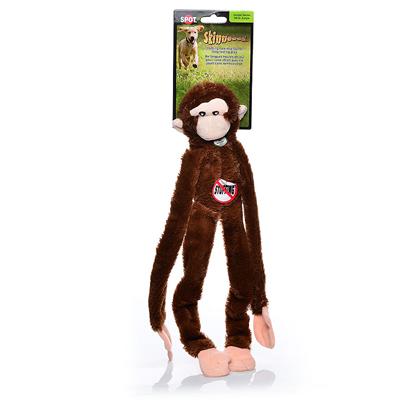 Ethical Presents Skinneeez Plush Monkey 16' Spot Plsh. Bring out your Dogs Natural Hunting Instinct. Dogs will Enjoy Hours of Entertainment Flip Flopping our Stuffing Free Skinneez Toys. All Skinneez Toys have 2 Squeakers. 1 in the Head and 1 in the Tail for Double the Fun. [22506]