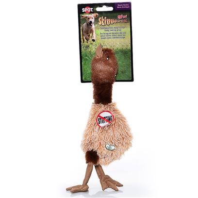 Ethical Presents Skinneeez Plush Ostrich Spot Plsh Ostr Min. Bring out your Dogs Natural Hunting Instinct. Dogs will Enjoy Hours of Entertainment Flip Flopping our Stuffing Free Skinneez Toys. All Skinneez Toys have 2 Squeakers. 1 in the Head and 1 in the Tail for Double the Fun. [22508]