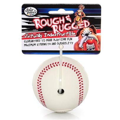 Four Paws Presents Rough & Rugged Rubber with Bell Fp Toy Baskball. Part of a Complete Line of Unique and Traditional Style Toys Made with the Highest Grade of Rubber and Filled with Unique Polymers to Give Extra Bounce. 2.75" [22529]