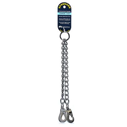 Ps.I. Imports Presents Chain Coupler for Walking Two Dogs Medium 16'. Fine Jewelry Link Chain 13" [23568]