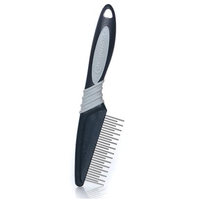 Safari Presents Evolution Shedding Comb with Rotating Teeth. Evolutiontm Grooming Tools Provide a Gentle Way to Quickly Untangle a Pet's Coat. The Rotating Teeth Pull through the Coat without Damaging It. Pins and Handles are Made from the Highest Quality Material and Offer Long Lasting Durability. [23661]