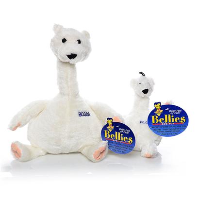 Petmate Presents Booda Bellies Toy Polar Bear Extra Large X-Large. Long Neck Makes it Easy for Dogs to Grab and Bite High Quality Plush Construction, Meets Children's Safety Standards Built in "Grunt" Sound will Drive Dogs Crazy [23719]