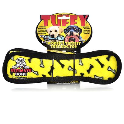 Tuffy's Presents Tuffy's Jr Bone-Yellow Bones Chew Toy Tuffys Bone Yellow. Jr Bone - a Wonderful Toy for Those Dogs that Like to Play Tug or Whip their Toys Back and Forth. -- Soft Edges Won't Hurt Gums. 6x 4x 1 [23859]