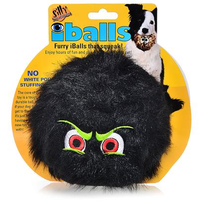 Tuffy's Presents Tuffy's Silly Squeakers-Iballs Black Medium Chew Toy Tuffys Iballs Large. The Core of this Toy is a Tough, Durable Ball, so if your Dog does Get to the Core, it's just Like Having a Whole New Toy to Play With! No White Poly Stuffing. This Toy is 4"X 4" in Size. Your Pooch will Absolutely Love his or her Own Set of Furry Iballstm! Silly Squeakers are a Line of Fun, Creative and Hiliarious Rubber Squeaky Toys that are Sure to have Everyone Talking. We Pushed the Limits of our Imagination to Bring you this Series of One-of-a-Kind Toys. They are Sure to Bring you and your Dog Tons of Fun and Laughter! Silly Squeakers are Made from the Highest Quality Materials to Ensure your Dog's Safety. Never Leave a Toy with your Dog Unattended. Dog Toys are Designed for Interactive Play and are not Meant to be Chewed or Ingested by any Animal. Failure to Follow these Instructions can Result in Injury to your Pet. [23885]
