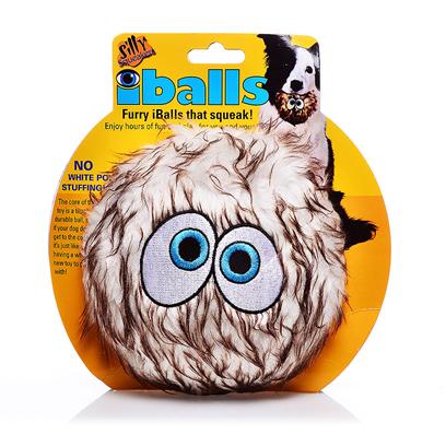 Tuffy's Presents Tuffy's Silly Squeakers-Iballs Brown Medium Chew Toy Tuffys Iballs. The Core of this Toy is a Tough, Durable Ball, so if your Dog does Get to the Core, it's just Like Having a Whole New Toy to Play With! No White Poly Stuffing. This Toy is 4"X 4" in Size. Your Pooch will Absolutely Love his or her Own Set of Furry Iballstm! Silly Squeakers are a Line of Fun, Creative and Hiliarious Rubber Squeaky Toys that are Sure to have Everyone Talking. We Pushed the Limits of our Imagination to Bring you this Series of One-of-a-Kind Toys. They are Sure to Bring you and your Dog Tons of Fun and Laughter! Silly Squeakers are Made from the Highest Quality Materials to Ensure your Dog's Safety. Never Leave a Toy with your Dog Unattended. Dog Toys are Designed for Interactive Play and are not Meant to be Chewed or Ingested by any Animal. Failure to Follow these Instructions can Result in Injury to your Pet. [23886]