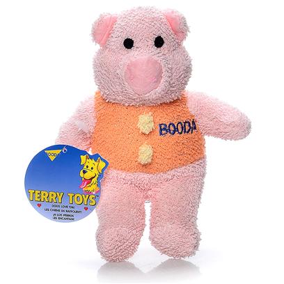 Petmate Presents Terry Cloth Pig-Medium Booda Pig Medium. You have to Squeeze them to Believe Them! Your Dog will Love them because they are Soft to Bite, yet Tough and Durable. Each Toy is Designed with it's Own Unique and Lovable Design to Make them all Irresistible. [23983]