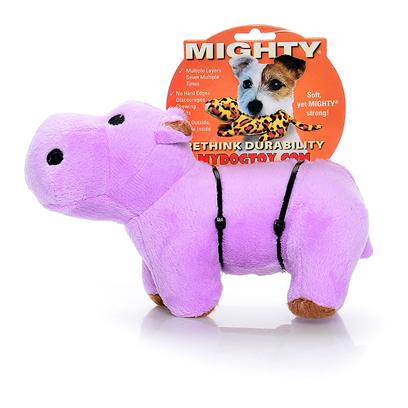 Tuffy's Presents Tuffy's Mighty Safari Jr Hippo-Herb Tuffys Mghty Hippo. Herb Jr. - Bring out the "Wild" in your Animal with Herb Hippo! He may Look Cute, but He's Fiercely Strong and Capable of Holding his Own Against your Wild Canine!! [24066]