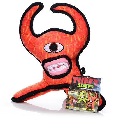 Tuffy's Presents Tuffy's Alien Series Red Chew Toy Tuffys. - [24106]