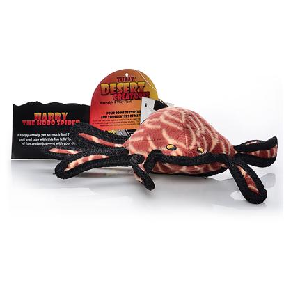 Tuffy's Presents Tuffy's Desert Creature Spider Chew Toy Tuffys. "Harry"- Creep and Crawl with Harry the Hobo Spider. Your Pooch is Sure to be Pleased with this Fun and Adventurous Toy! For Interactive Play with One or Multiple Dogs. Easy to Toss and Floats! -- Soft Edges Won't Hurt Gums. [24121]
