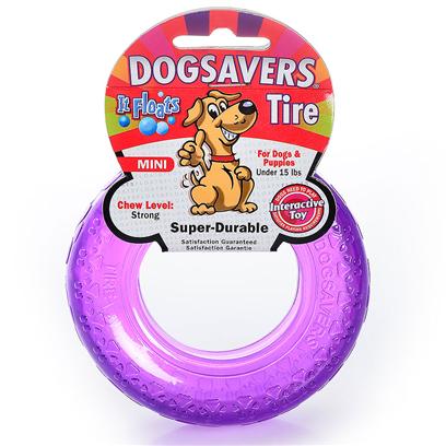 Mammoth Presents Dogsavers Pawtrack Mini 3.5'. Made of Super Durable Synthetic Rubber, Perfect for Chomping and Interactive Play. Packaged in 5 Assorted Flavors (Grape, Pineapple, Lime & Orange). [24154]