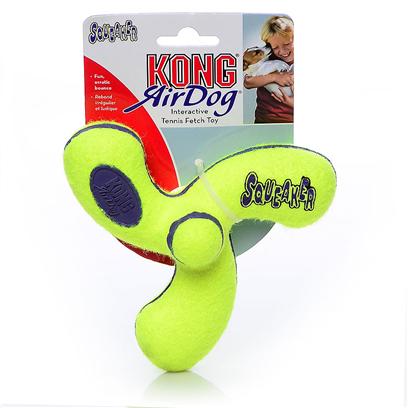 Kong Company Presents Air Kong Squeaker Spinner Large. The Spinner is a Squeaky, Spinning Spinoff of Two Typical Dog Favorites—Squeaker Toys and Tennis Balls. Get your Dog’S Attention with a Few Squeaks, and Keep their Interest as they Try and Predict where the Spinner will Fly to Next. The Nonabrasive Tennis Material is Gentle on your Dog’S Mouth, but Retains the Quality of Tennis Ball Material. [24160]