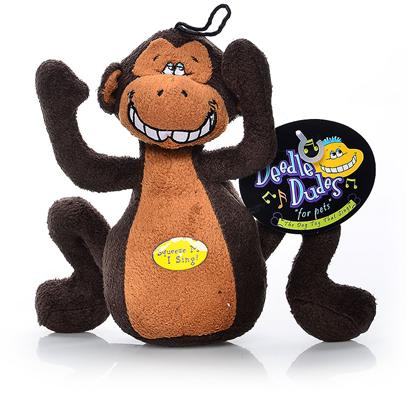 Multipet Presents Multipet Deedle Dudes Monkey 8'. This Fun Plush Monkey Sings the Deedle Dudes™ Theme Song. [24186]