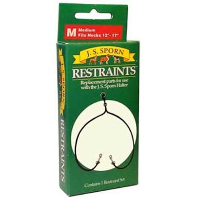 Sporn Pet Presents no Pull Replacement Restraint-Large Large. For Use with the Sporn Training™ Halter. Made of Quality Braided Nylon Cord. Available in Four Sizes Small, Medium, Large, and Extra Large. Contains One Pair of Restraints. [24198]