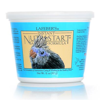 Lafeber Company Presents Nutri-Start Instant 5lb Bucket. Lafeber's Nutri-Start Hand Feeding Formula is the Safest Hand Feeding Formula on the Market. It's Great for Beginners and Mixes Easily with Hot Water. Easy to Follow Instructions are Included. This Guide Anticipates all your Questions from First Feeding to Weaning, Schedules, Equipment, Housing and Handling. Nutri-Start is Nutritionally Balanced and Made with Rice Flour, which Makes this Hand-Feeding Formula Very Digestible. Easy Digestion and Smooth Creamy Texture Prevents Crop Impaction in Baby Birds. Nutri-Start Contains Human Grade Whole Egg, a Form of Protein that can be Easily Absorbed and Broken Down than any Other Form. 5 Lb. Container [24447]