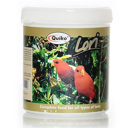 Sun Seed Company Presents Quiko Lori Food 12.37oz Sun. Quiko Lori Food is a Water Soluble Diet in a Powder Form. It is Suitable for all Lories, Lorikeets, Hanging Parrots, Fig Parrots and Other Nectar Eating Birds. Once Mixed with Water, this Food is Similar to the Diet these Birds would Seek out in Nature. [24464]