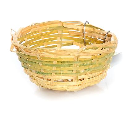 Prevue Presents Canary Bamboo Nest. 3" Diameter Twig Nest for Finches or Canaries. Provides your Birds with a Natural Environment for Breeding Purposes. Created with Safe all Natural Fibers to Make your Bird Feel at Home. [24549]