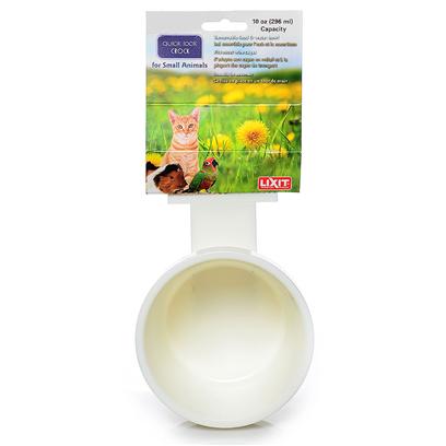 Lixit Presents Quick Lock Crock 20oz Assorted Colors Lixit Ql 10oz Asst Color. Quick Lock Crock in Assorted Colors Used for Birds, Dogs, Cats, Small Animals Fits all Wire Cages and Carriers Easy on/off, Dish Washer Safe [24769]