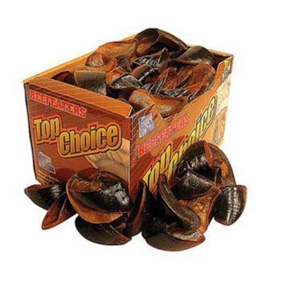 Beefeaters Presents Top Choice Bulk Display Box-Cow Hooves 10lb Beef Tc Cow. Beefeaters Top Choice all Natural Parts are 100% Natural and Smoked in their Own Natural Juices for the Flavor your Dog Craves. Premium Quality Parts Come Assorted and Help Reduce Tartar Buildup by Encouraging your Dog to Chew. [26034]