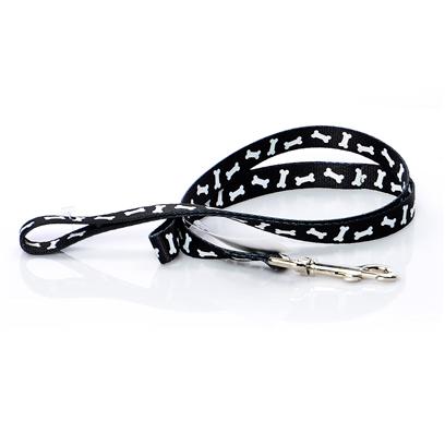 Coastal Presents Nylon Bone Pattern Lead-Black C Nyl Ptrn Lead 3/8x4ft Blkbon. Dress Up your Pet in the Most Fashionable Styles with Pet Attire. Silky, Smooth and Comfortable, this Product Line Includes our Tuff Collars and Matching Leads. Vibrant, Colorfast Patterns with Outstanding Artistidetail are Printed on Both Sides. [26132]