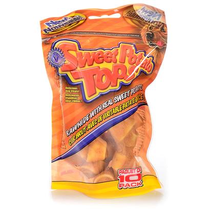 Beefeaters Presents 2.5' Sw Pot Top Knotted Rawhide Bone 10pk 10 Pack. - [26532]