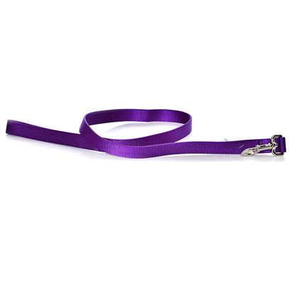 Coastal Presents Nylon Single Layer Lead-Purple 1' X 4ft. This Lead is Constructed with a 1" Single Ply Web and is Primarily Recommended for Large Dogs. Coastal's High Quality Nylon is Specially Processed to Prevent Fraying and Increase the Strength. All Nylon Products are Carefully and Neatly Finished for Comfort, Appeal and Durability. [26682]