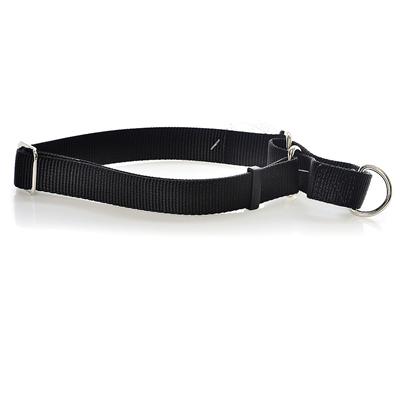 Coastal Presents Nylon no-Slip Adjustable Greyhound Collar-Black Large. Excellent for Dogs which Easily Slip a Collar (I.E. Greyhounds, Dachshunds, Etc.). The Unique Limited Closure Prevents the Choke from Becoming Too Tight. This Adjustable Choke/Collar is Made from High Quality Nylon and is Thick and Strong. All Nylon Products are Carefully and Neatly Finished for the Best Look and Durability. [26701]