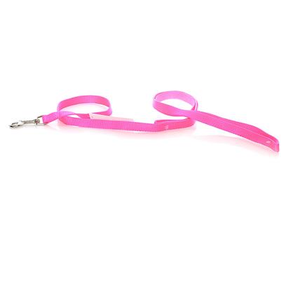 Coastal Presents Nylon Lead 5/8'x4ft-Neon Pink C Nyl. This Lead Consists of 5/8" Nylon and is Best Suited for Puppies and Small Dogs. Coastal's High Quality Nylon is Thick and Strong and Specially Processed to Prevent Fraying. All Nylon Products are Carefully and Neatly Finished for the Best Look and Durability. [26715]