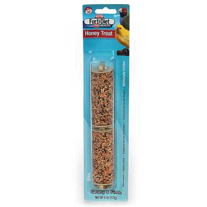 Kaytee Presents Kaytee Forti Diet Pro Health-Canary Finch Honey Stick 4oz. Kaytee Forti-Diet Pro Health Treat Sticks with Dha Omega-3 to Support Heart, Brain and Visual Functions are a Fun-to-Eat Way to Add Nutrition and Activity to your Pet's Diet. Natural Prebiotics and Probiotics are also Added to Promote Digestion. Choose from a Variety of Fresh Tasting Kaytee Treats Made from Fortified, Delicious Ingredients. [26786]