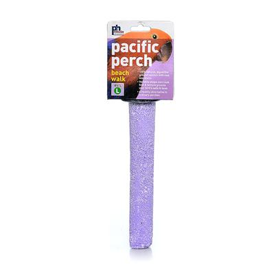 Prevue Presents Beachwalk Calcium Perch Small Large. The Beachwalk Perch is Constructed of 100% Natural Ground Seashell to Provide Calcium as they Chew. The Telescoping Diameter Provides Exercise and the Shell Pieces Provide Texture to Groom Beaks & Nails. Available in Sky Blue, Grass Green and Natural Sand White. 5" Long X 7/8" to 1" Diameter [26999]