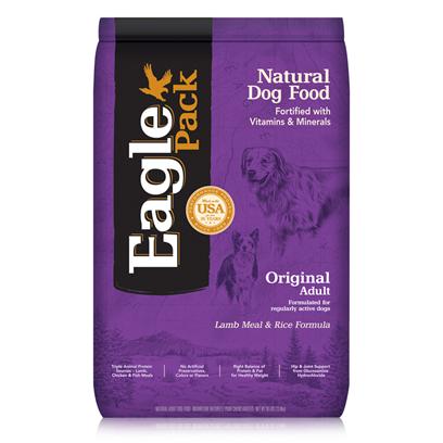 Wellpet Presents Eagle Pack Natural Dry Dog Food Original Adult Lamb Meal & Rice Formula 30lb Bag. Our Foods Deliver the Right Balance of Proteins, Fats, Carbohydrates, Antioxidants and Omega Fatty Acids for Results you can see – Shiny Coat, Bright Eyes, Good Digestion and Energetic Spirit. Over the Years, our Formulas have been Performance-Proven with Indoor Sun Loungers, Neighborhood Prowlers and Outdoor Butterfly Chasers. You Too can Count on our American-Made Foods to Naturally Fuel your Pet’S Daily Adventures, Both Big and Small. Eagle Pack is Nutrition in Action.™Wholesome Grain & Fiberbrown Rice and Oatmeal Provide Natural Nutrients and Fiber for Healthy Digestion and Firm Stools.No Artificial Preservatives or Flavorsinstead, our Formulas are Preserved Naturally and Include Healthy, Flavorful Ingredients.Triple Animal Proteinsa Variety of Proteins Help Support Healthy Muscle Tone while Providing a Great Flavor Dogs Love.Healthy Supplementsadditional Nutritional Support from Glucosamine Hydrochloride to Help Maintain Joint Health and Flaxseed to Support Skin and Coat Health.Antioxidant Supportfortified with our Complete Vitamin and Mineral Package; Antioxidants Like Vitamin C to Support Healthy Immune Functio [27354]