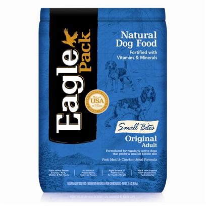 Buy Eagle Pack Natural products including Eagle Pack Natural Dry Dog Food Puppy Formula 15lb Bag, Eagle Pack Natural Dry Dog Food Senior Formula 15lb Bag, Eagle Pack Natural Dry Dog Food Puppy Formula 30lb Bag, Eagle Pack Natural Dry Dog Food Senior Formula 30lb Bag Category:Canned Food Price: from $20.99