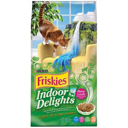 Buy Friskies Indoor Delights Cat Food products including Friskies Indoor Delights Cat Food 16lb Bag, Friskies Select Indoor Chicken and Turkey for Cats 5.5oz Cans/Case of 24 Category:Dry Food Price: from $17.89