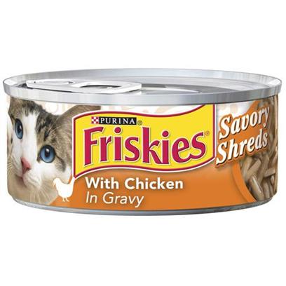 Buy Friskies Shredded Chicken for Cats products including Friskies Shredded Chicken for Cats 5.5oz Cans-Case of 24, Friskies Classic Pate Shredded Salmon and Chicken for Cats 5.5oz Cans-Case of 24 Category:Canned Food Price: from $15.39