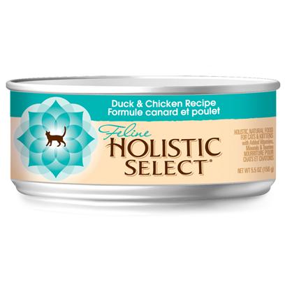 Wellpet Presents Holistic Select® Duck & Chicken Recipe Canned Cat Food 13oz Cans/Case of 12. Holistic Select® Duck & Chicken Recipe, Canned Cat & Kitten Food, your Cat will Love the Great Taste of Duck and Chicken. [27983]