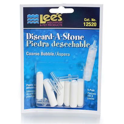 Lee's Presents Lees Discard-a-Stone Air Diffusers-Coarse Coarse-2 Pack. Disposable Discard-a-Stone Air Diffusers with Reusable Inserts for Attaching Airline. Excellent Aeration Device for Use in under Gravel Filters, Corner Filters, or just as Decorations. [28224]