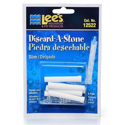 Lee's Presents Lees Discard-a-Stone-Slim Slim-2 Pack. Disposable Discard-a-Stone Air Diffusers with Reusable Inserts for Attching Airline. Excellent Aeration Device for Use in under Gravel Filters, Corner Filters, or just as Decorations. [28228]