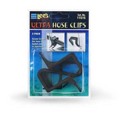Lee's Presents Lees Ultra Hose Clips 2 Pack. Fasten Gravel Vac Hose Securly to Bucket and Aquarium with Lee's Convenient Host Clip. [28263]