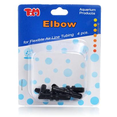 Tom (Tominaga/Oscar) Presents Tom Air-Elbow 4pk Airline Elbow Connector. Allows 90 Degree Turns without Kinking Airline Tubing [28267]